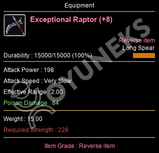 Rev. Exceptional Raptor (+8)