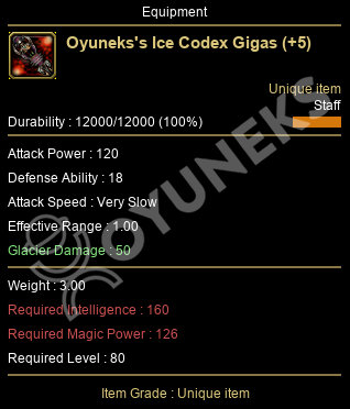 Oyuneks's Ice Codex Gigas (+5)