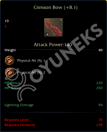Crimson Bow (+8)