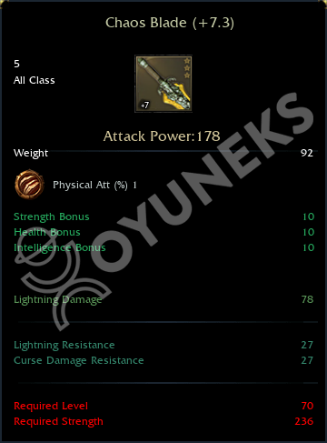 Chaos Blade (+7)