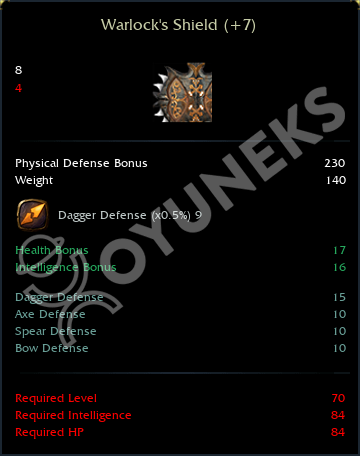 Warlock's Shield (+7)