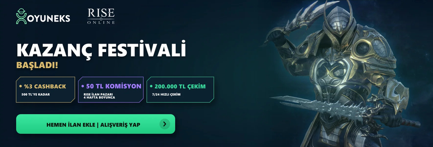 Rise Online Kazanç Festivali
