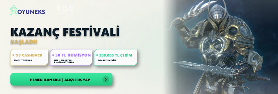Rise Online Kazanç Festivali