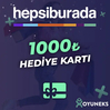 HEPSİBURADA 1000 TL HEDİYE KARTI