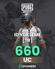 PUBG 660 UC TR ID