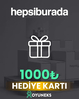 HEPSİBURADA 1000 TL HEDİYE KARTI