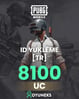 PUBG 8.100 UC TR ID