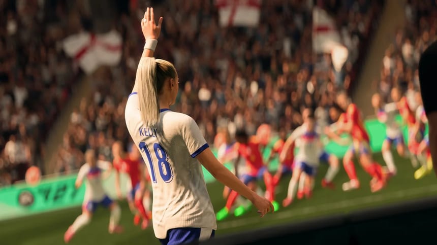 EA Sports FC 27 oynanışından bir kare, Türkçe spiker ve arayüz
