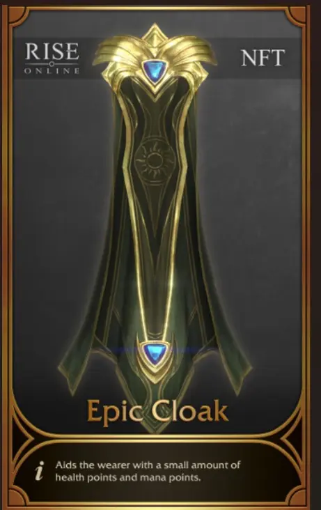 All server All karakter epic yeşil pelerin cloak