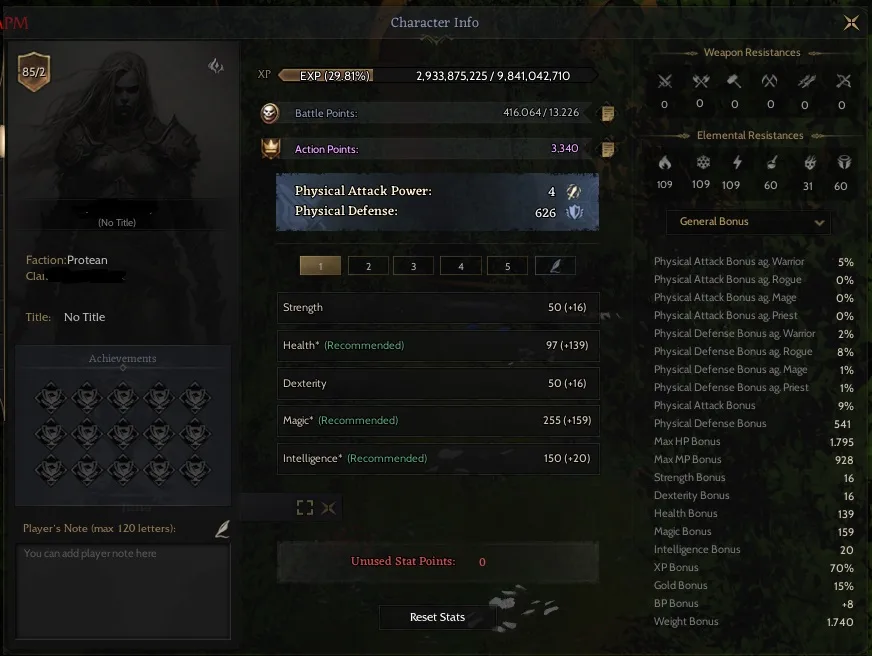 85/2 FR/LR MAGE RELİC +17 410K BP