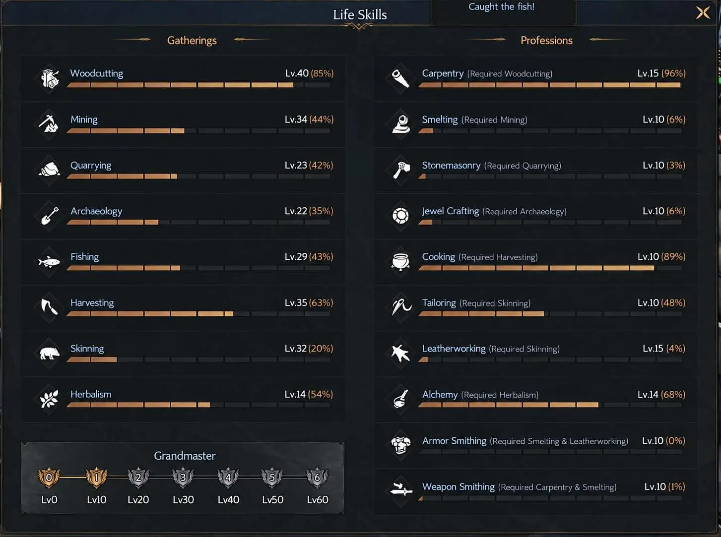 85 /2 LVL - GM 1 TOPLAMA  Karakteri
