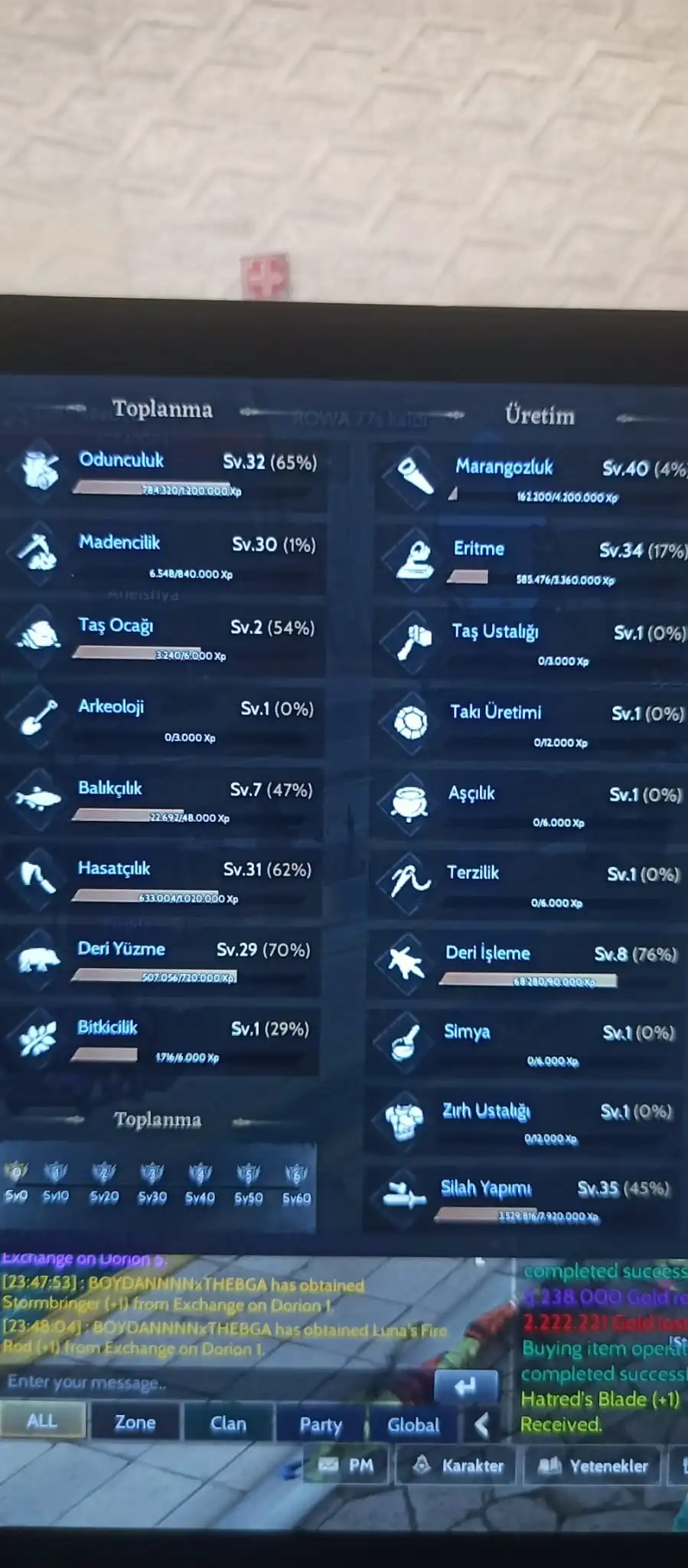 85 ROGUE  WEAPON CRAFT 30 TOPLAMALI