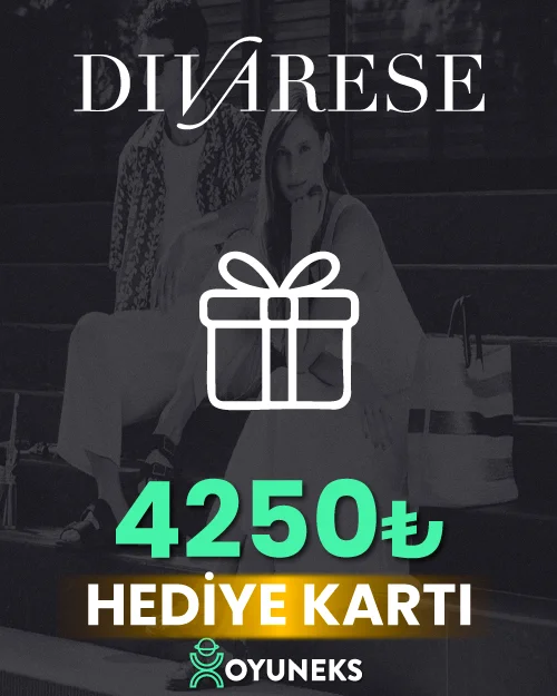 DIVARESE 4250 TL HEDİYE KARTI