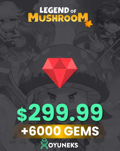 299.99 USD Gems + 6000 Elmas