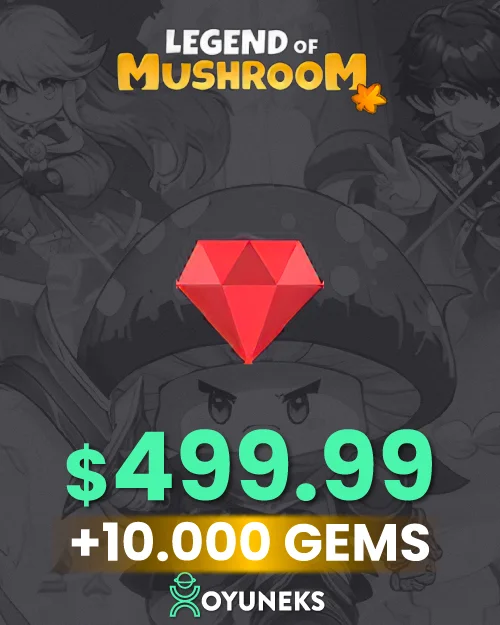 499.99 USD Gems + 10.000 Elmas